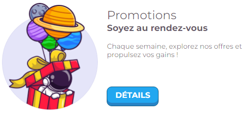 Bonus dans l'application mobile du casino Jackpot Bob