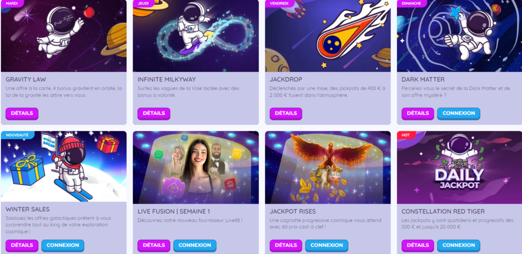 Offres promotionnelles de Jackpot Bob Casino